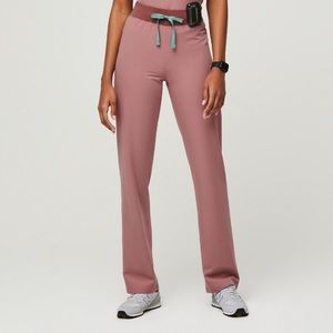 Figs Mineral Mauve Livingston High Waisted Pants